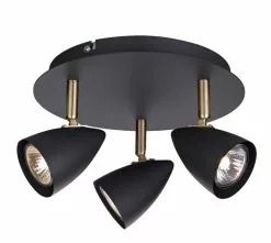 Markslöjd Ciro Svart/Mässing Takspotlight