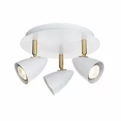 Markslöjd Ciro Vit/Mässing Takspotlight