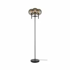 Markslöjd Crown Golvlampa 147cm Svart/Rökfärgad