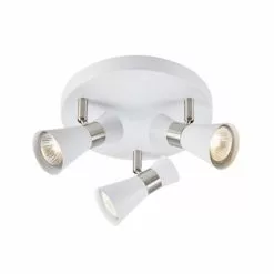 Markslöjd Folie Takspot 3:a Rund Vit/Stål 20cm