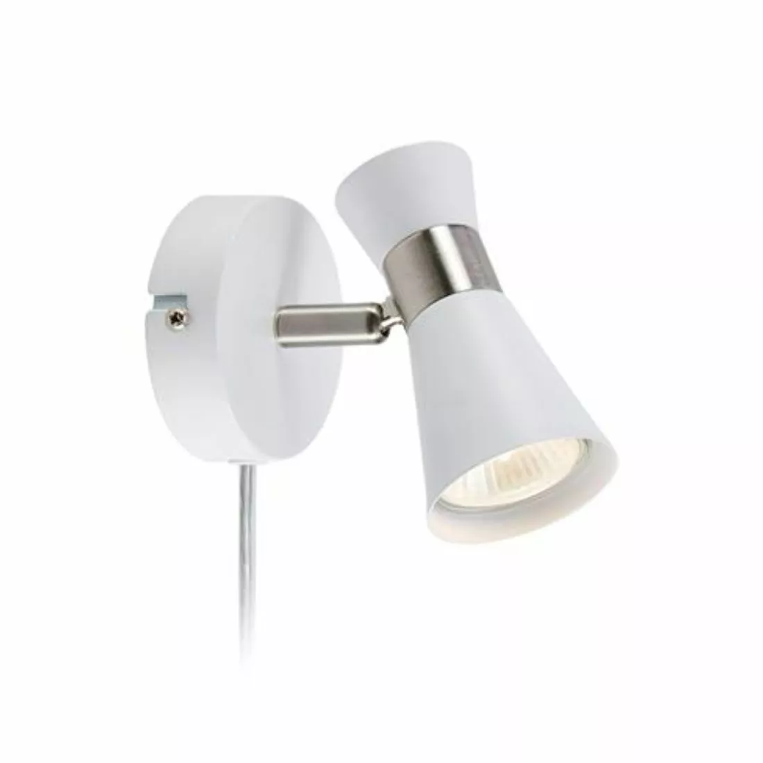 Markslöjd Folie Vägglampa Vit/Stål 11cm 1 Markslöjd Folie Vägglampa Vit/Stål 11cm