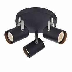 Markslöjd Key Svart/Stål Takspotlight