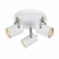 Markslöjd Key Vit/Stål Takspotlight