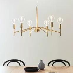 Markslöjd Monarch Taklampa 6L Guld 70cm -Taklampor affär markslojd monarch taklampa 6l guld 70cm 2