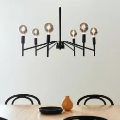 Markslöjd Monarch Taklampa 6L Svart 70cm -Taklampor affär markslojd monarch taklampa 6l svart 70cm 2