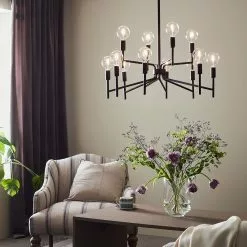 Markslöjd Regent Takkrona 72cm Svart -Taklampor affär markslojd regent takkrona 72cm svart 2