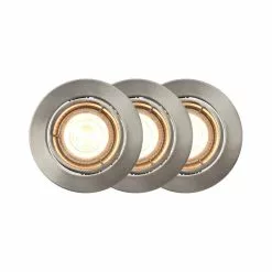 Nordlux Carina Smarta Spotlights 3-pack Rund Nickel
