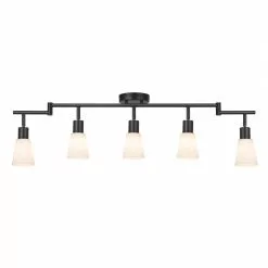 Nordlux Cole 5 Spotlightskena Svart/Opal
