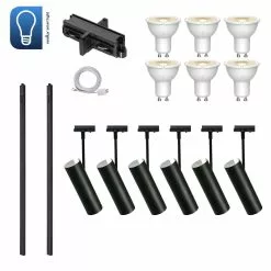 Nordlux Mib 6 Smart Skensystem Stort Svart 200cm