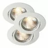 Triton Vit Inbyggnadsspot 3-pack