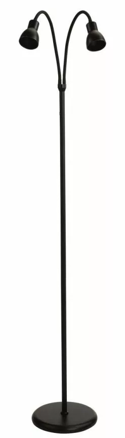 Oriva Saga 2 Golvlampa Svart 140cm