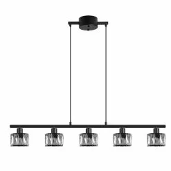 Oriva Taklampa Michelle Svart/Kristall 100cm