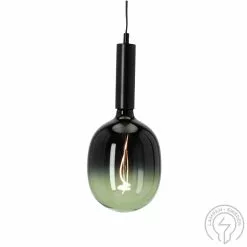 Star Trading Taklampan Tom Grön/Svart 40cm 4W