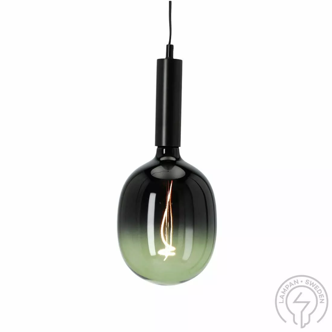 Star Trading Taklampan Tom Grön/Svart 40cm 4W 1 Star Trading Taklampan Tom Grön/Svart 40cm 4W