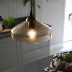 PR Home Cecil Taklampa Brun/glas 23cm -Taklampor affär pr home cecil taklampa brunglas 23cm 3