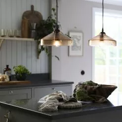 PR Home Cecil Taklampa Brun/glas 23cm -Taklampor affär pr home cecil taklampa brunglas 23cm 4