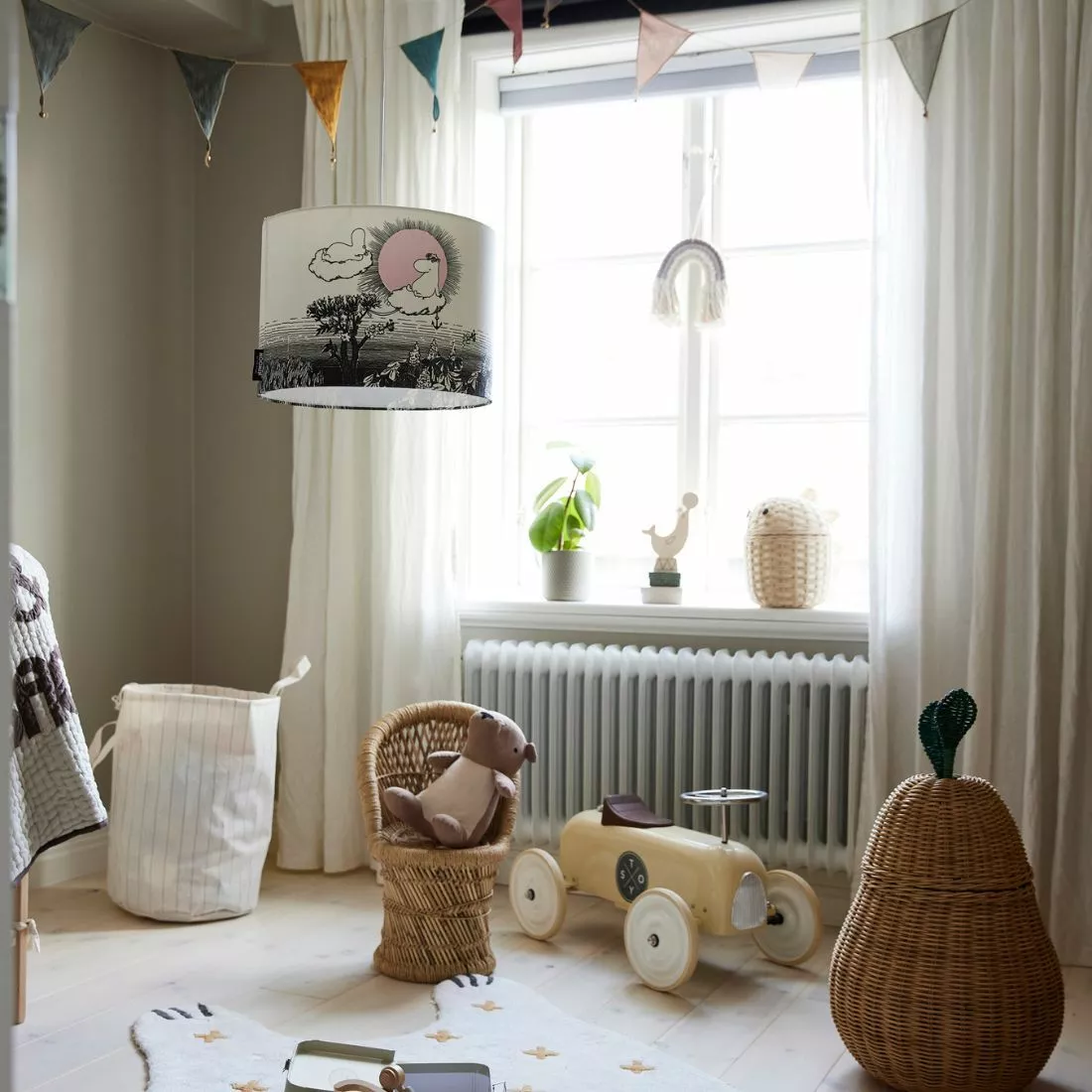 PR Home Mumin The Sky Lampskärm Vit 35cm 2 PR Home Mumin The Sky Lampskärm Vit 35cm - Bild 2