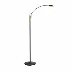 Texa Design Toreno Svart/Mässing Led Golvläslampa