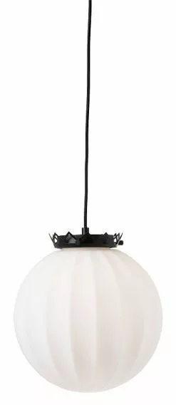Watt & Veke Karl Filip Svart/Opal 30cm Taklampa